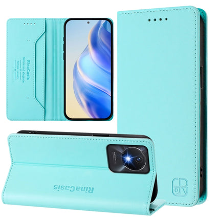 RC01 Dual-Folded Magnetic Suction RFID Leather Phone Case, For vivo Y17s 4G Global / 5G India, For vivo Y02A 4G / Y02 4G / Y11 2023, For vivo Y36 4G / 5G Global