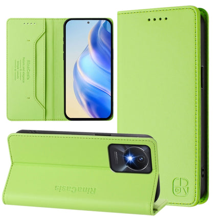 RC01 Dual-Folded Magnetic Suction RFID Leather Phone Case, For vivo Y17s 4G Global / 5G India, For vivo Y02A 4G / Y02 4G / Y11 2023, For vivo Y36 4G / 5G Global