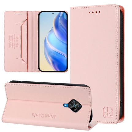RC01 Dual-Folded Magnetic Suction RFID Leather Phone Case, For vivo Y76 5G, For vivo V20 / V21e 4G / Y73 2021, For vivo Y31 4G 2021 India / Y53s
