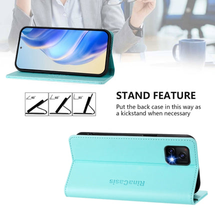 RC01 Dual-Folded Magnetic Suction RFID Leather Phone Case, For vivo Y52s 5G / Y72 5G India, For vivo Y30 4G Global, For vivo Y27 4G 2023 Global