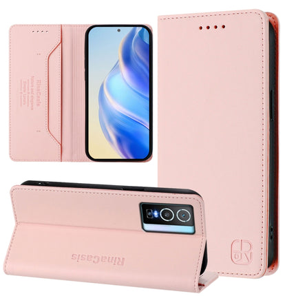 RC01 Dual-Folded Magnetic Suction RFID Leather Phone Case, For vivo Y76 5G, For vivo V20 / V21e 4G / Y73 2021, For vivo Y31 4G 2021 India / Y53s