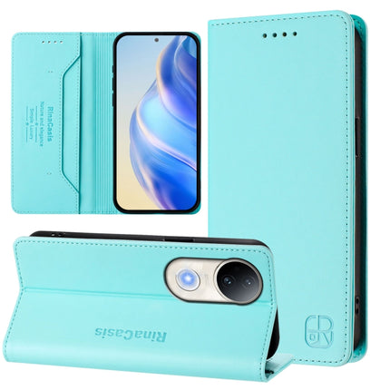 RC01 Dual-Folded Magnetic Suction RFID Leather Phone Case, For vivo S20 5G, For vivo S20 Pro 5G, For vivo Y300 5G