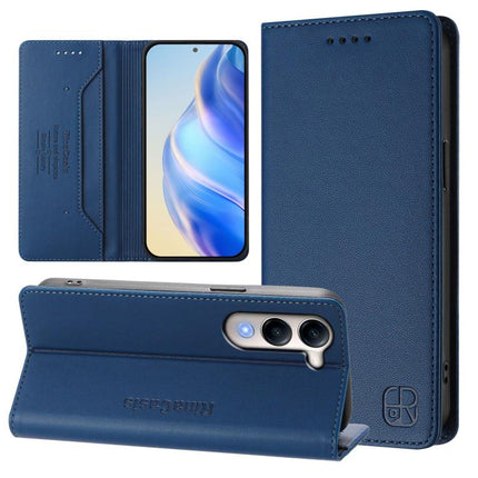 RC01 Dual-Folded Magnetic Suction RFID Leather Phone Case, For vivo Y29s 5G / Y04 4G Global, For vivo Y29 4G Global, For vivo V50 5G Global