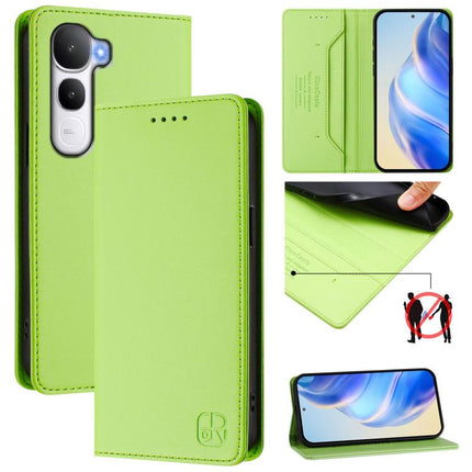 RC01 Dual-Folded Magnetic Suction RFID Leather Phone Case, For vivo X300, For vivo Y31 5G Global, For vivo Y400 5G Global