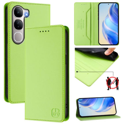 RC01 Dual-Folded Magnetic Suction RFID Leather Phone Case, For vivo X300, For vivo Y31 5G Global, For vivo Y400 5G Global