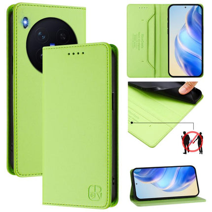 RC01 Dual-Folded Magnetic Suction RFID Leather Phone Case, For vivo X300, For vivo Y31 5G Global, For vivo Y400 5G Global