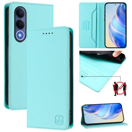 RC01 Dual-Folded Magnetic Suction RFID Leather Phone Case, For vivo V70 FE 5G, For vivo X300 Ultra, For vivo X300 Pro