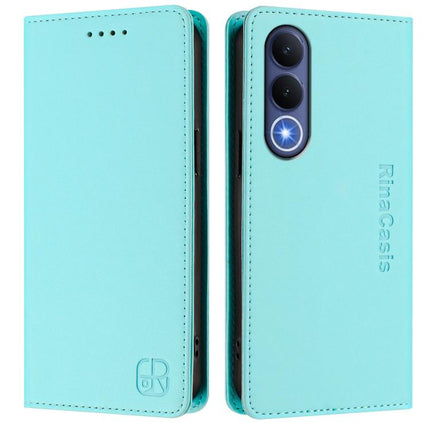 RC01 Dual-Folded Magnetic Suction RFID Leather Phone Case, For vivo V70 FE 5G, For vivo X300 Ultra, For vivo X300 Pro