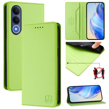 RC01 Dual-Folded Magnetic Suction RFID Leather Phone Case, For vivo V70 FE 5G, For vivo X300 Ultra, For vivo X300 Pro