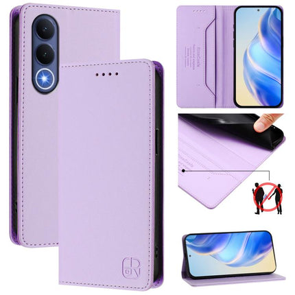 RC01 Dual-Folded Magnetic Suction RFID Leather Phone Case, For vivo V70 FE 5G, For vivo X300 Ultra, For vivo X300 Pro