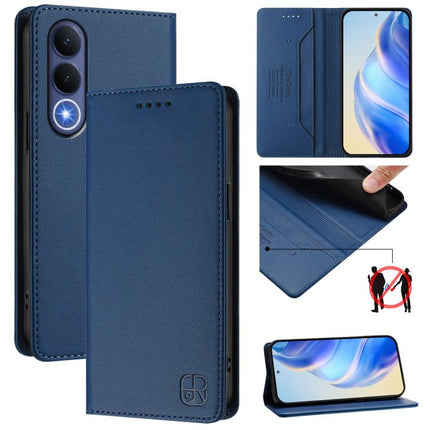 RC01 Dual-Folded Magnetic Suction RFID Leather Phone Case, For vivo V70 FE 5G, For vivo X300 Ultra, For vivo X300 Pro