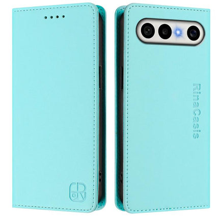 RC01 Dual-Folded Magnetic Suction RFID Leather Phone Case, For vivo S50 Pro mini / X300 FE 5G Russia, For vivo X300s, For vivo Y21 5G 2026 / Y05 4G / Y11d
