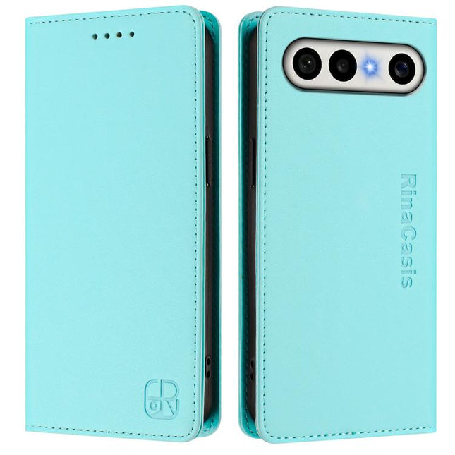 RC01 Dual-Folded Magnetic Suction RFID Leather Phone Case, For vivo S50 Pro mini / X300 FE 5G Russia, For vivo X300s, For vivo Y21 5G 2026 / Y05 4G / Y11d