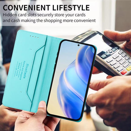 RC01 Dual-Folded Magnetic Suction RFID Leather Phone Case, For vivo S50 Pro mini / X300 FE 5G Russia, For vivo X300s, For vivo Y21 5G 2026 / Y05 4G / Y11d