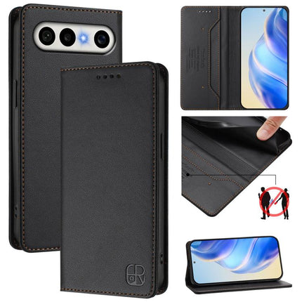 RC01 Dual-Folded Magnetic Suction RFID Leather Phone Case, For vivo S50 Pro mini / X300 FE 5G Russia, For vivo X300s, For vivo Y21 5G 2026 / Y05 4G / Y11d
