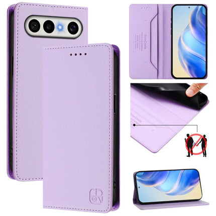 RC01 Dual-Folded Magnetic Suction RFID Leather Phone Case, For vivo S50 Pro mini / X300 FE 5G Russia, For vivo X300s, For vivo Y21 5G 2026 / Y05 4G / Y11d