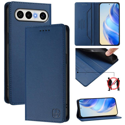 RC01 Dual-Folded Magnetic Suction RFID Leather Phone Case, For vivo S50 Pro mini / X300 FE 5G Russia, For vivo X300s, For vivo Y21 5G 2026 / Y05 4G / Y11d