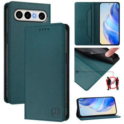 RC01 Dual-Folded Magnetic Suction RFID Leather Phone Case, For vivo S50 Pro mini / X300 FE 5G Russia, For vivo X300s, For vivo Y21 5G 2026 / Y05 4G / Y11d