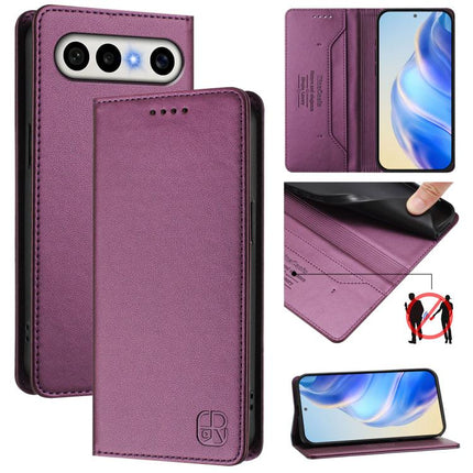RC01 Dual-Folded Magnetic Suction RFID Leather Phone Case, For vivo S50 Pro mini / X300 FE 5G Russia, For vivo X300s, For vivo Y21 5G 2026 / Y05 4G / Y11d