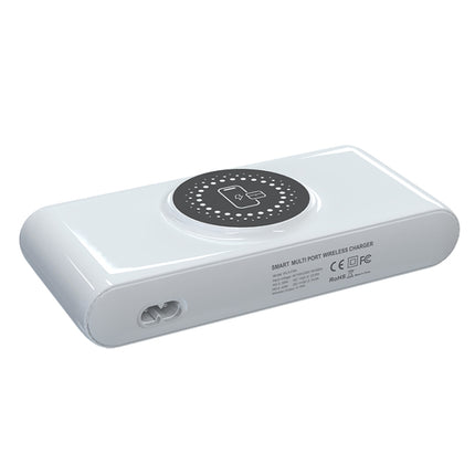F9A 6 in 1 72W Multifunctional Smart Charger with LED Ambient Light, AU Plug, US Plug, EU Plug, UK Plug