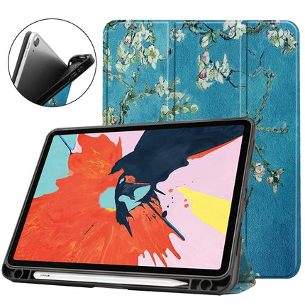 For iPad Air 11 2024 / 2020 10.8 TPU Colored Drawing Horizontal Flip Leather Case with Three-folding Holder & Sleep / Wake-up Function, For iPad Air 11 2024 / 2022 / 2020 10.9 TPU
