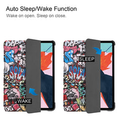 For iPad Air 11 2024 / 2020 10.8 Colored Drawing Horizontal Flip Leather Case with Three-folding Holder & Sleep / Wake-up Function, For iPad Air 11 2024 / 2022 / 2020 10.9