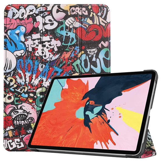 For iPad Air 11 2024 / 2020 10.8 Colored Drawing Horizontal Flip Leather Case with Three-folding Holder & Sleep / Wake-up Function, For iPad Air 11 2024 / 2022 / 2020 10.9