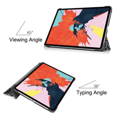 For iPad Air 11 2024 / 2020 10.8 Colored Drawing Horizontal Flip Leather Case with Three-folding Holder & Sleep / Wake-up Function, For iPad Air 11 2024 / 2022 / 2020 10.9