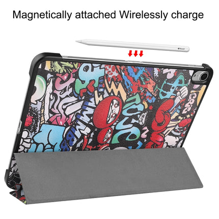 For iPad Air 11 2024 / 2020 10.8 Colored Drawing Horizontal Flip Leather Case with Three-folding Holder & Sleep / Wake-up Function, For iPad Air 11 2024 / 2022 / 2020 10.9