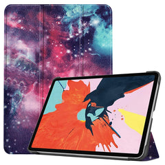 For iPad Air 11 2024 / 2020 10.8 Colored Drawing Horizontal Flip Leather Case with Three-folding Holder & Sleep / Wake-up Function, For iPad Air 11 2024 / 2022 / 2020 10.9