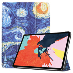 For iPad Air 11 2024 / 2020 10.8 Colored Drawing Horizontal Flip Leather Case with Three-folding Holder & Sleep / Wake-up Function, For iPad Air 11 2024 / 2022 / 2020 10.9