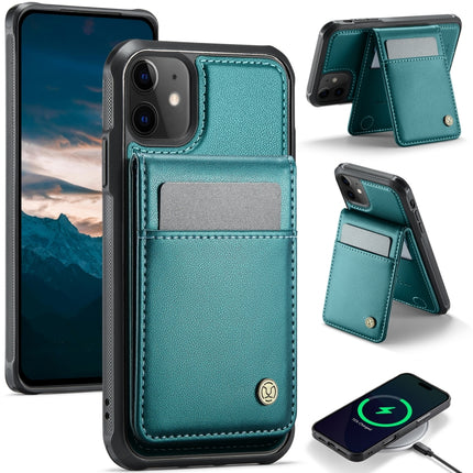 JEEHOOD J06 British Style RFID MagSafe Card Bag PU Phone Case, For iPhone 12 Pro Max, For iPhone 11 Pro Max, For iPhone 11, For iPhone 11 Pro
