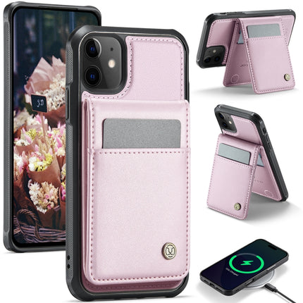 JEEHOOD J06 British Style RFID MagSafe Card Bag PU Phone Case, For iPhone 12 Pro Max, For iPhone 11 Pro Max, For iPhone 11, For iPhone 11 Pro