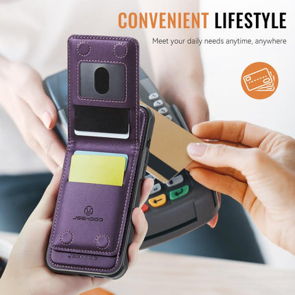 JEEHOOD J06 British Style RFID MagSafe Card Bag PU Phone Case, For iPhone 12 Pro Max, For iPhone 11 Pro Max, For iPhone 11, For iPhone 11 Pro