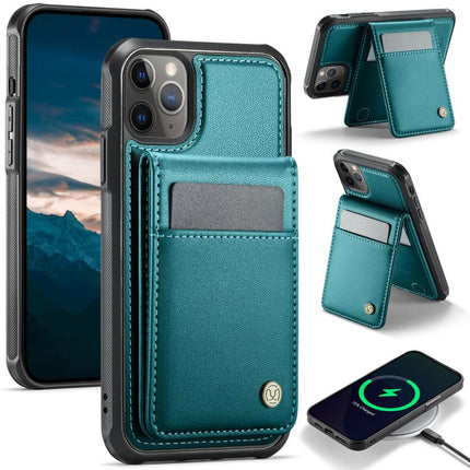 JEEHOOD J06 British Style RFID MagSafe Card Bag PU Phone Case, For iPhone 12 Pro Max, For iPhone 11 Pro Max, For iPhone 11, For iPhone 11 Pro