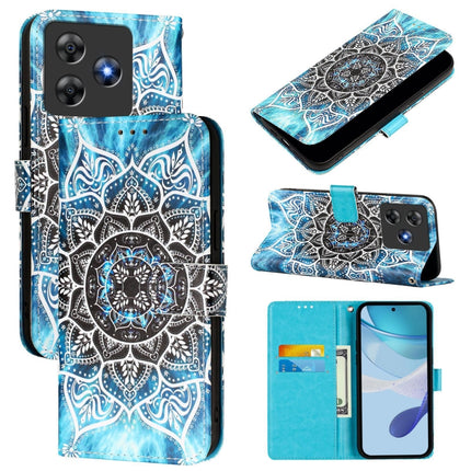 Colored Drawing Pattern Plain Weave Leather Phone Case, For Blackview Wave 8C