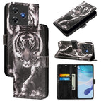 For Blackview Wave 8C / Black And White Tiger