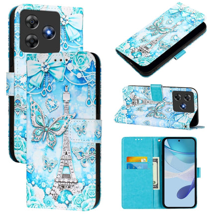Colored Drawing Pattern Plain Weave Leather Phone Case, For Blackview Wave 8C