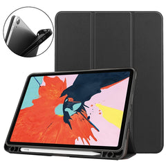 For iPad Air 11 2024 / 2020 10.8 Custer Texture TPU Horizontal Flip Leather Case with Sleep / Wake-up Function & Three-folding Holder & Pen Slot, For iPad Air 11 2024 / 2022 / 2020 10.9, For iPad Air 11 2024 / 2022 / 2020 10.9 TPU