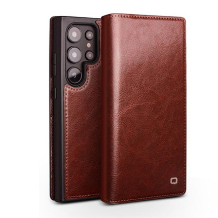 QIALINO Genuine Leather Phone Case, For Samsung Galaxy S26+ 5G, For Samsung Galaxy S26 Ultra 5G, For Samsung Galaxy S26 5G, For Samsung Galaxy S25 5G, For Samsung Galaxy S25+ 5G, For Samsung Galaxy S25 Ultra 5G