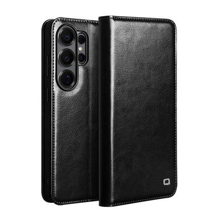 QIALINO Genuine Leather Phone Case, For Samsung Galaxy S26+ 5G, For Samsung Galaxy S26 Ultra 5G, For Samsung Galaxy S26 5G, For Samsung Galaxy S25 5G, For Samsung Galaxy S25+ 5G, For Samsung Galaxy S25 Ultra 5G