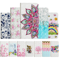 3D Painted Pattern Horizontal Flip Leather Case with Holder & Card Slots & Photo Frame & Wallet, For iPhone 12 mini, For iPhone 12 / 12 Pro