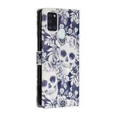 3D Painted Pattern Horizontal Flip Leather Case with Holder & Card Slots & Photo Frame & Wallet, For Samsung Galaxy A21s