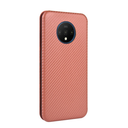 Carbon Fiber Texture Magnetic Horizontal Flip TPU + PC + PU Leather Case with Card Slot, For OnePlus 7T, For OnePlus 7, For OnePlus 7T Pro, For OnePlus 7 Pro