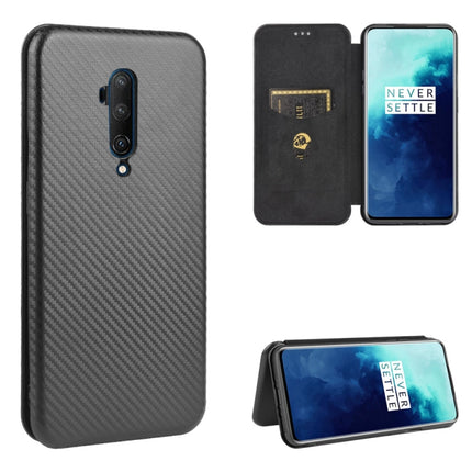 Carbon Fiber Texture Magnetic Horizontal Flip TPU + PC + PU Leather Case with Card Slot, For OnePlus 7T, For OnePlus 7, For OnePlus 7T Pro, For OnePlus 7 Pro