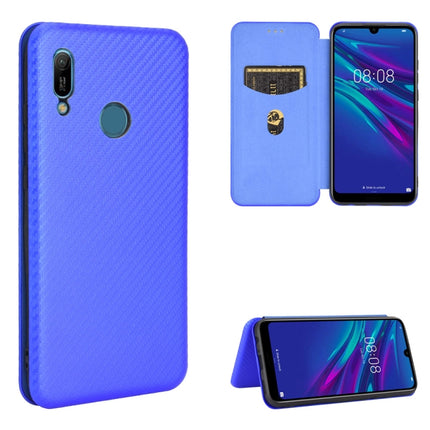 Carbon Fiber Texture Magnetic Horizontal Flip TPU + PC + PU Leather Case with Card Slot, For Huawei Honor 10 Lite / P smart (2019), For Huawei Y6 (2019) / Honor Y6s