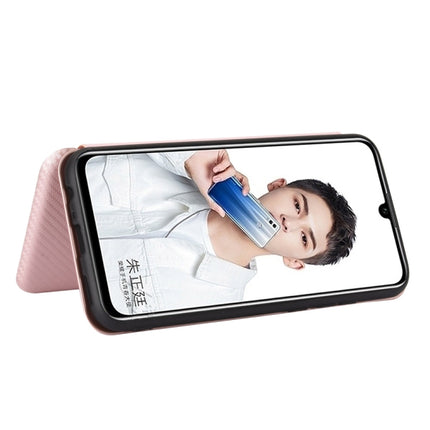 Carbon Fiber Texture Magnetic Horizontal Flip TPU + PC + PU Leather Case with Card Slot, For Huawei Honor 10 Lite / P smart (2019), For Huawei Y6 (2019) / Honor Y6s