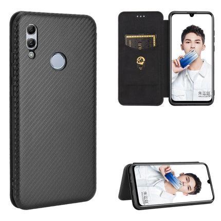 Carbon Fiber Texture Magnetic Horizontal Flip TPU + PC + PU Leather Case with Card Slot, For Huawei Honor 10 Lite / P smart (2019), For Huawei Y6 (2019) / Honor Y6s