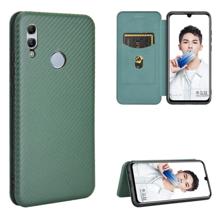 Carbon Fiber Texture Magnetic Horizontal Flip TPU + PC + PU Leather Case with Card Slot, For Huawei Honor 10 Lite / P smart (2019), For Huawei Y6 (2019) / Honor Y6s