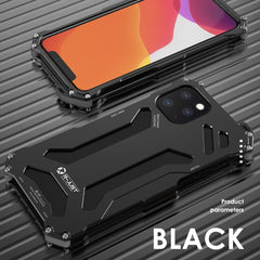 R-JUST Stoßfeste Panzermetall-Schutzhülle, Für Samsung Galaxy Note 20, Für Samsung Galaxy Note 20 Ultra, Für iPhone 12 mini, Für iPhone 12 / 12 Pro, Für iPhone 12 Pro Max